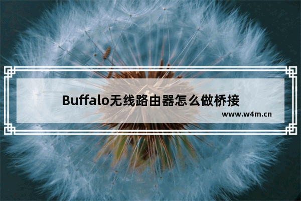 Buffalo无线路由器怎么做桥接