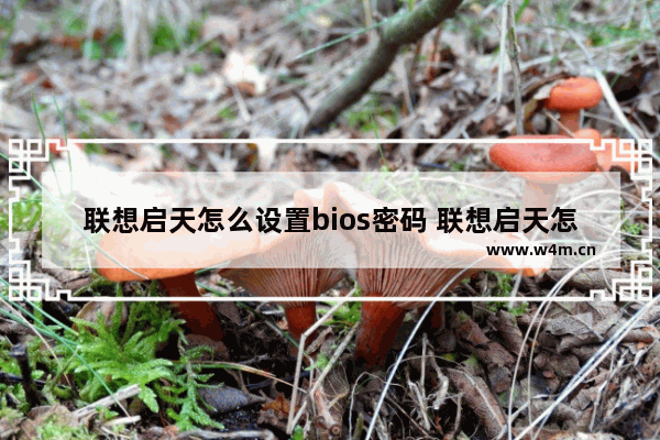 联想启天怎么设置bios密码 联想启天怎么设置bios密码开机