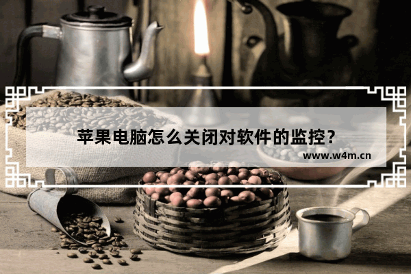 苹果电脑怎么关闭对软件的监控？