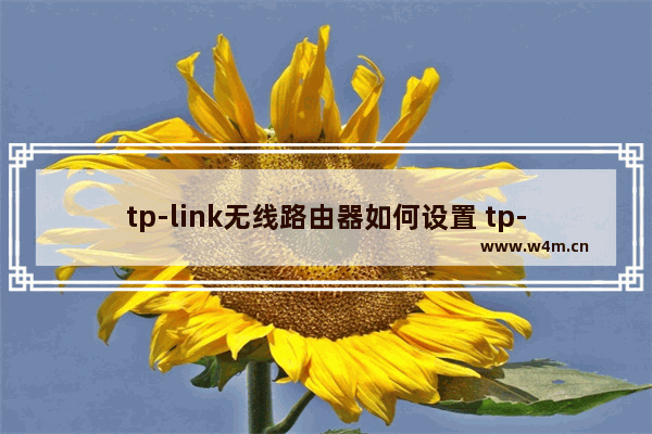 tp-link无线路由器如何设置 tp-link无线路由器设置教程【详解】