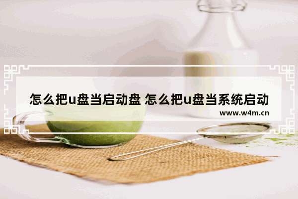 怎么把u盘当启动盘 怎么把u盘当系统启动盘