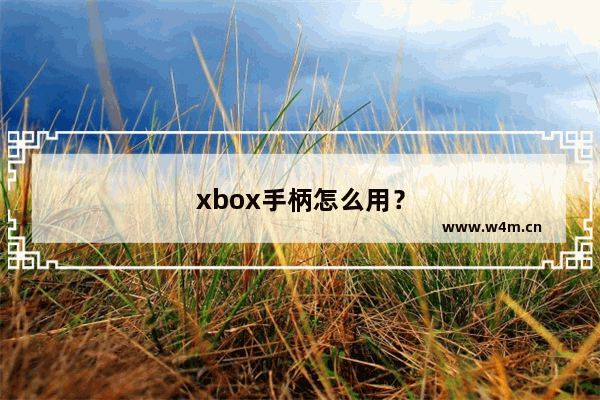 xbox手柄怎么用？