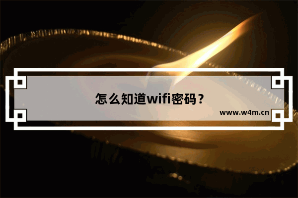 怎么知道wifi密码？