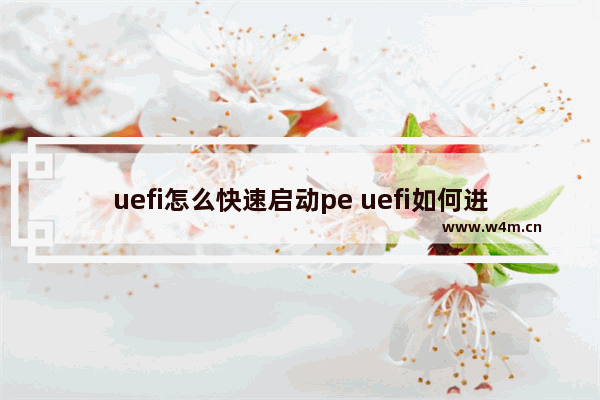 uefi怎么快速启动pe uefi如何进入pe