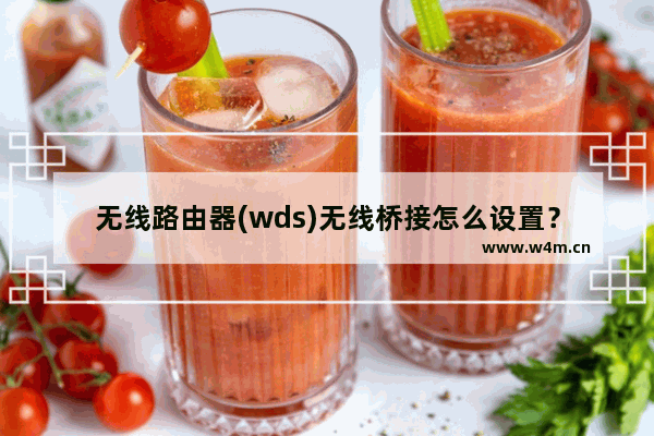 无线路由器(wds)无线桥接怎么设置？