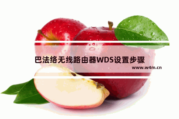 巴法络无线路由器WDS设置步骤