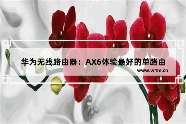 华为无线路由器：AX6体验最好的单路由