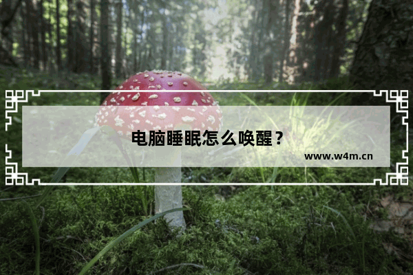 电脑睡眠怎么唤醒？