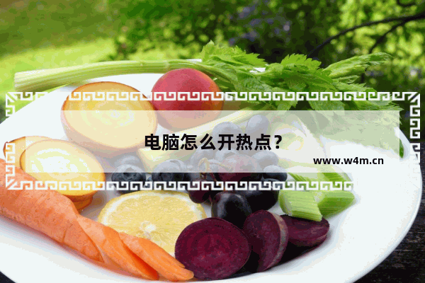 电脑怎么开热点？