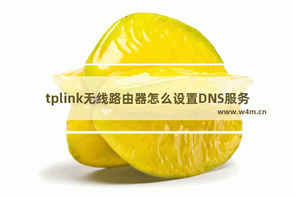 tplink无线路由器怎么设置DNS服务器地址?