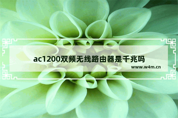 ac1200双频无线路由器是千兆吗