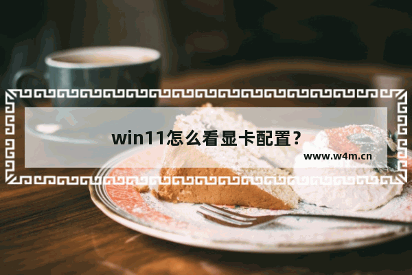 win11怎么看显卡配置？