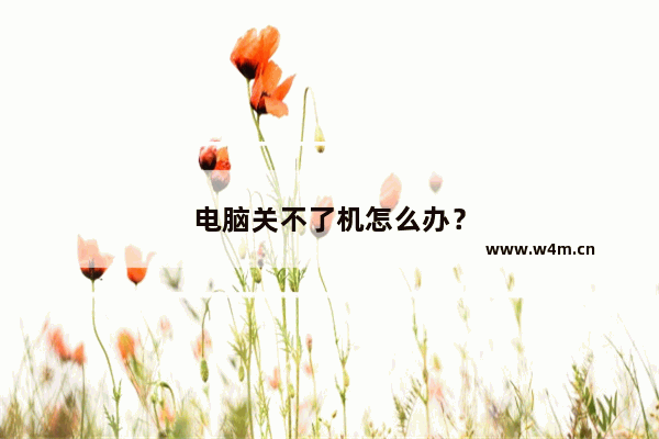 电脑关不了机怎么办？