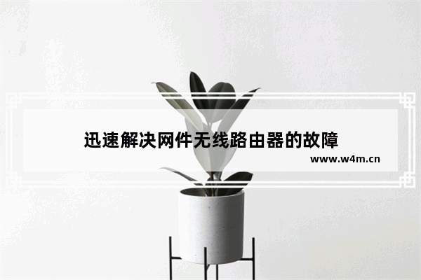 迅速解决网件无线路由器的故障