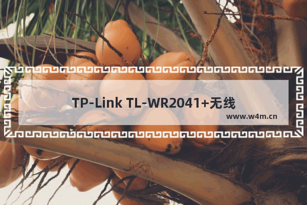 TP-Link TL-WR2041+无线路由器设置上网方法