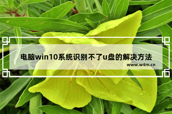 电脑win10系统识别不了u盘的解决方法