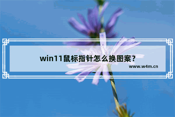 win11鼠标指针怎么换图案？