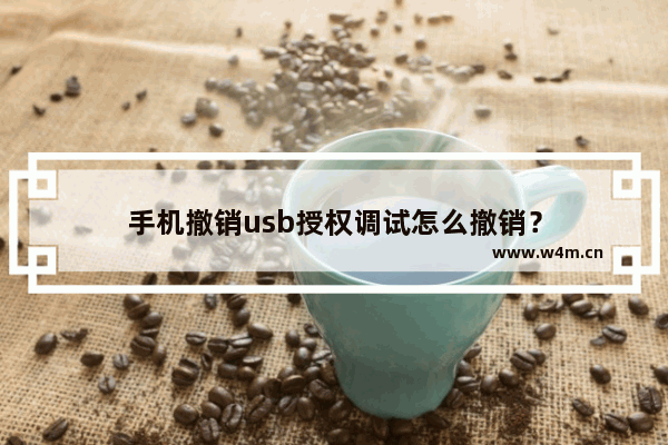 手机撤销usb授权调试怎么撤销？