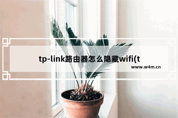 tp-link路由器怎么隐藏wifi(tplink无线路由器如何隐藏wifi)