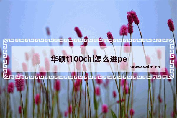 华硕t100chi怎么进pe