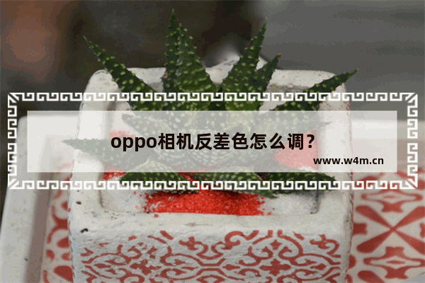 oppo相机反差色怎么调？