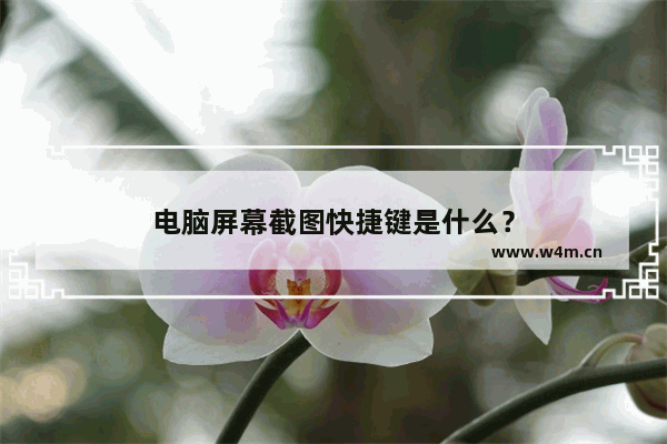 电脑屏幕截图快捷键是什么？