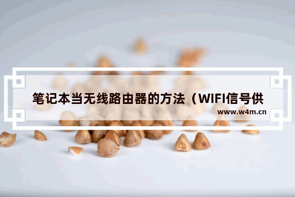 笔记本当无线路由器的方法（WIFI信号供他人使用）