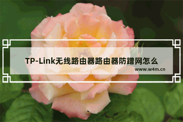 TP-Link无线路由器路由器防蹭网怎么设置