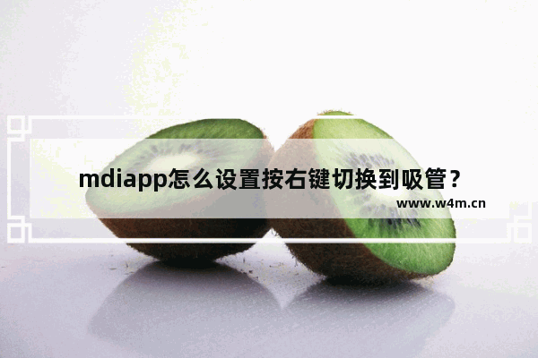 mdiapp怎么设置按右键切换到吸管？