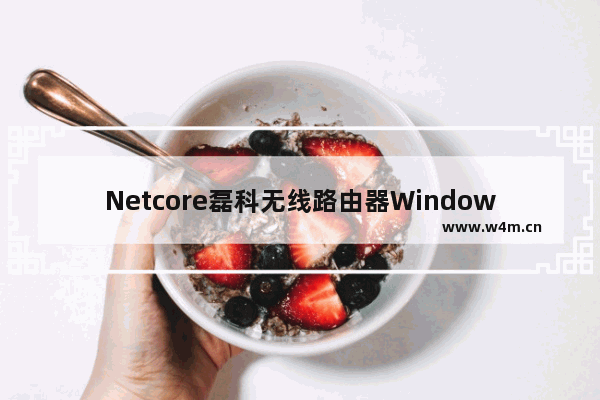 Netcore磊科无线路由器Windows系统设置方法