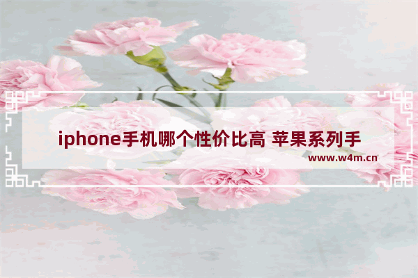 iphone手机哪个性价比高 苹果系列手机哪款最好用