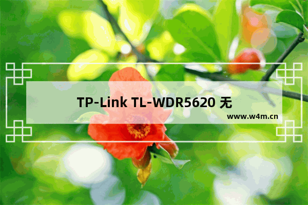 TP-Link TL-WDR5620 无线路由器当作无线交换机使用