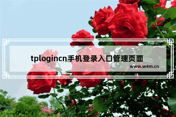 tplogincn手机登录入口管理页面 进入192.168.1.1 路由器登陆界面步骤