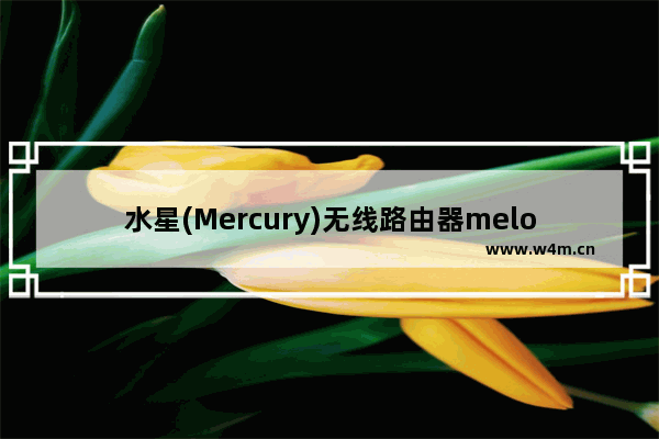 水星(Mercury)无线路由器melogin.cn打不开修复步骤