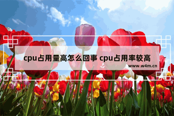 cpu占用量高怎么回事 cpu占用率较高怎么办