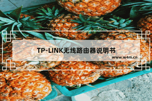 TP-LINK无线路由器说明书