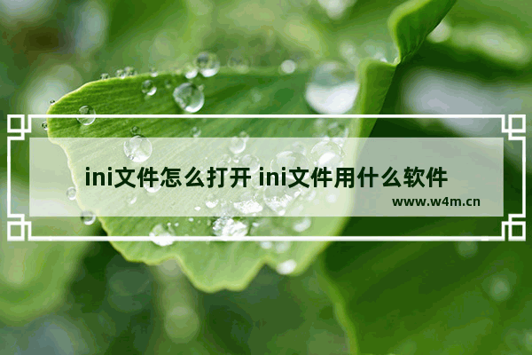 ini文件怎么打开 ini文件用什么软件打开