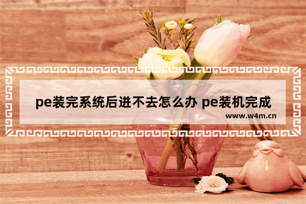 pe装完系统后进不去怎么办 pe装机完成后进不了系统