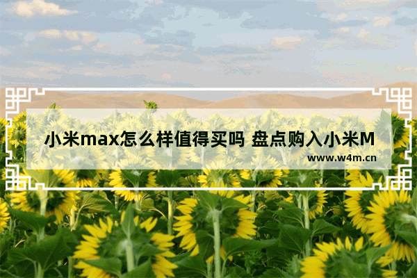 小米max怎么样值得买吗 盘点购入小米Max的10大理由