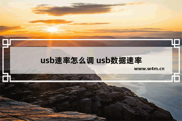 usb速率怎么调 usb数据速率