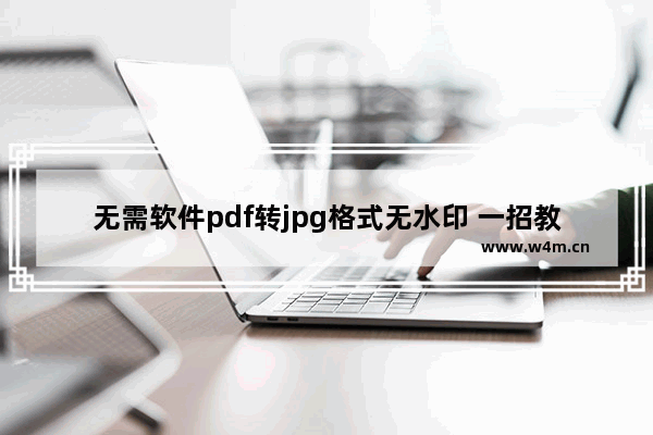 无需软件pdf转jpg格式无水印 一招教你把pdf照片转成jpg图片的方法