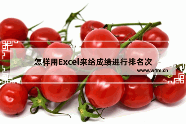 怎样用Excel来给成绩进行排名次