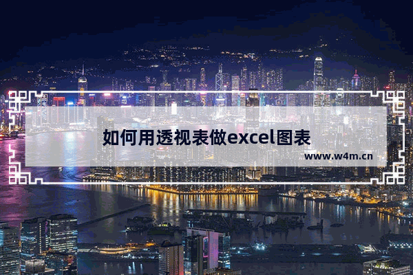 如何用透视表做excel图表