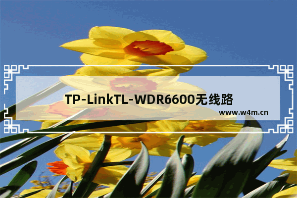 TP-LinkTL-WDR6600无线路由器控制小孩上网时间方法【图文】