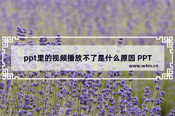 ppt里的视频播放不了是什么原因 PPT里插入的视频无法播放解决方法