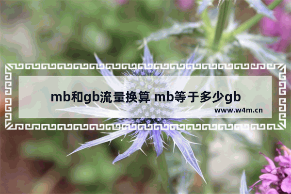 mb和gb流量换算 mb等于多少gb