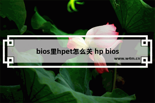 bios里hpet怎么关 hp bios update怎么关闭