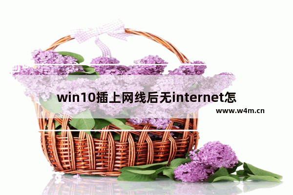 win10插上网线后无internet怎么办 网线插着却显示无法识别网络解决方法