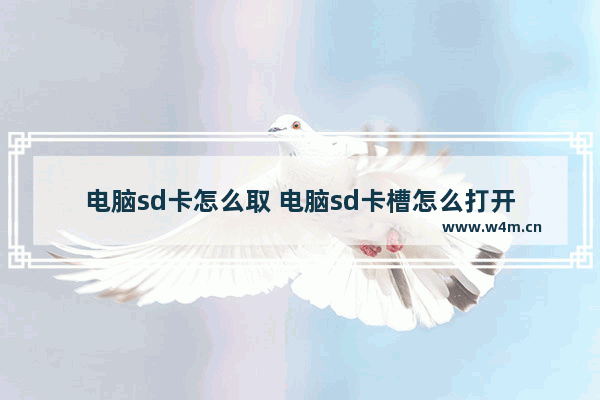 电脑sd卡怎么取 电脑sd卡槽怎么打开