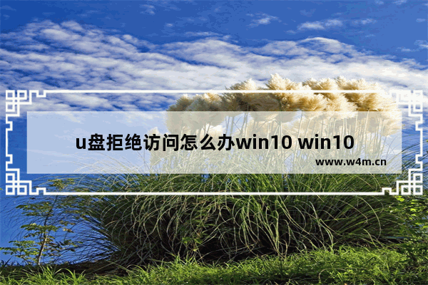 u盘拒绝访问怎么办win10 win10系统u盘拒绝访问处理方法